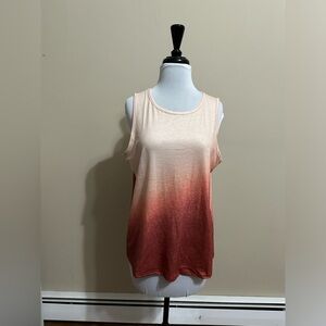 Womens orange ombre sleeveless top - new, no tags.